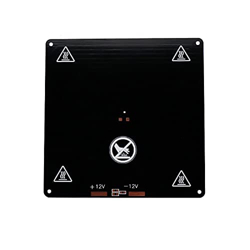 Lysee 3D Printer Parts & Accessories - Mini 12V heatbed 150X150X3MM Hot Bed Heating Plate Aluminum Substrate for MK3/MK2A Hotbed Platform Fillet 3D Printer DIY Parts - (Size: Hotbed X Cable line)
