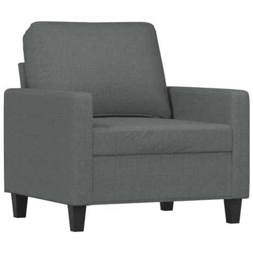 CINDERFUL 3-TLG. Sofagarnitur mit Kissen Dunkelgrau Stoff,Couchgarnitur 3er Set | Bequeme SofaWohnlandschaft mit Sessel | Modernes Design für Wohnzimmer Möbel, Wohnzimmer – Bild 5