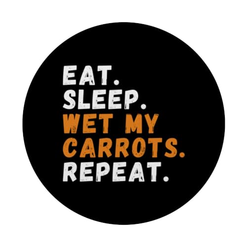 Funny Garden Humor Carrot Plant Garden Carrots Lover PopSockets Swappable PopGrip, Black - Image 3