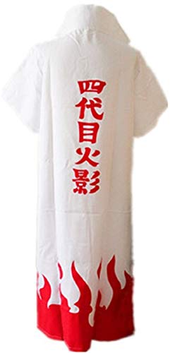 ShonanCos Naruto Yondaime 4th Hokage Cosplay Costume Cloak (X-Large) White