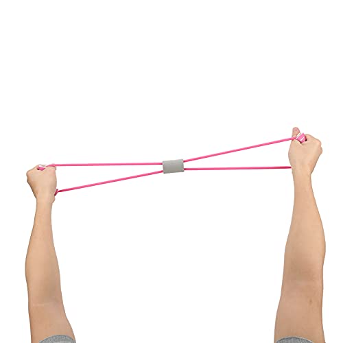 VGEBY Figura 8 faixas de resistência para exercícios com alças, corda elástica macia antiderrapante