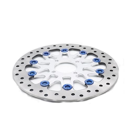 ブレーキディスクローター オートバイ用ローターブレーキ フローティングディスクブレーキディスク ユニバーサル4穴キャリパーディスクパッド 267mm×58mm ストリートスクーター用