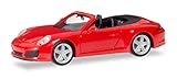 Cars&Trucks herpa 028844 Porsche 911 Carrera 2 Cabrio, Fahrzeug, Indischrot