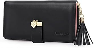 Pomelo Best Women Wallets RFID Ladies Purses with Multiple Card Slots and Roomy Compartment