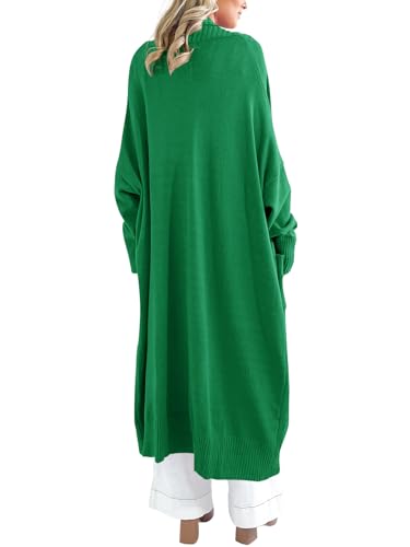 Image of Danedvi Womens Long Cardigan Sweaters 2026 Spring Chunky Knit Oversized Slouchy Open Front Warm Coats with Pockets