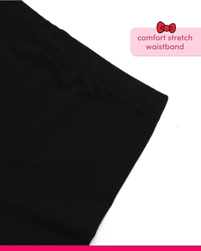 Image of Hello Kitty Girls Legging Set - 2 Piece Short Sleeve Graphic Tee Shirt for Girls and Matching Leggings for Kids Clothing Set