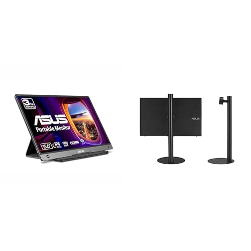 ASUS ZenScreen 15.6-inch Portable Monitor Bundle with Stand and Sleeve Case
