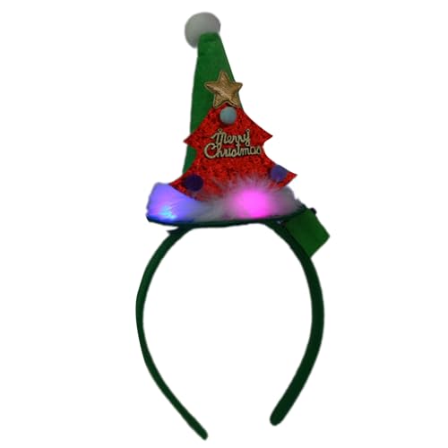 MALSSE Diadema LED de Navidad para todas las edades, accesorios para fiestas, festivales, diademas, accesorios para disfraz de temporada