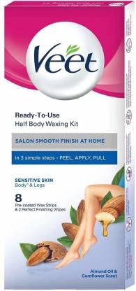 Image of Veet 8 PRE COATED SENSITIVE WAX STRIPS 3box (8 strips in each box) Strips (300 g)