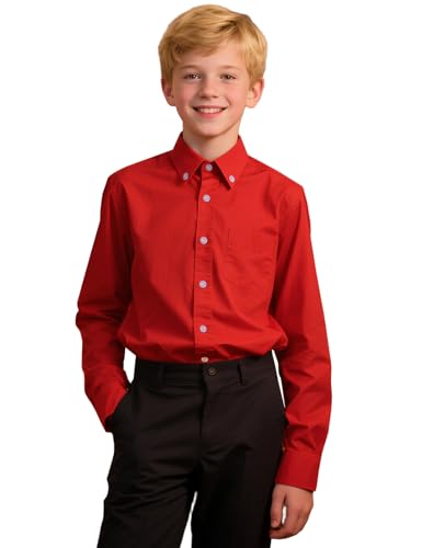Chemise Scolaire en Coton de Qualité Supérieure pour Garçons mintgreen