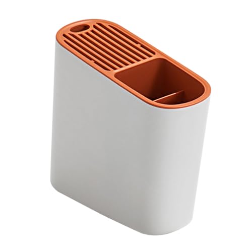 OUNONA 1Pc Kitchen Storage Holder Multifunctional Cutlery Rack for Utensils Draining Rack for Knives Forks and Spoons Random Color for Countertop Organization