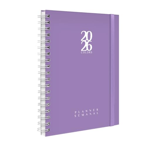 Agenda 2024 Planner Semanal Plus Cores Spot Colors Lilás