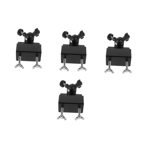 OUNONA 4 Piezas Soporte fotovoltaico Cables compatibles Impermeable Conveniente Montaje Panel Solar instalación Panel Solar Soportes de Montaje solares Soporte para Paneles solares Black