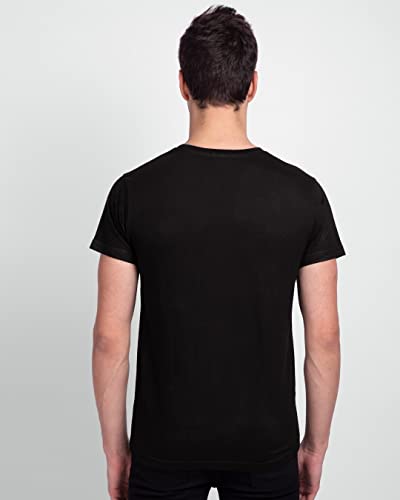 Image of Bewakoof Men's Game Over Printed 100% Cotton T-Shirt - Regular Fit, Round Neck, Half Sleeves