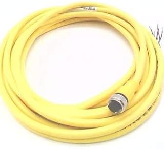 Cordset, Str M12 Female 12pos to Wire Leads; Gray, 12x24AWG 2m, PVC 2A 60VAC/75VDC, RKC 12T-2