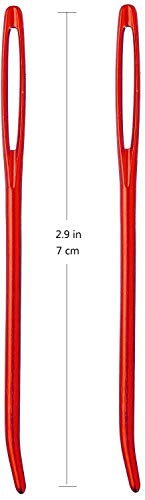 Image of 22pcs Aluminum Cable Needles & Stitch Holders Knitting Tools,Safety Pin Cable Stitches Hook,Large Eye Bent Tapestry Needles for Yarn Sewing Weaving Knitting Sweaters Blanket DIY