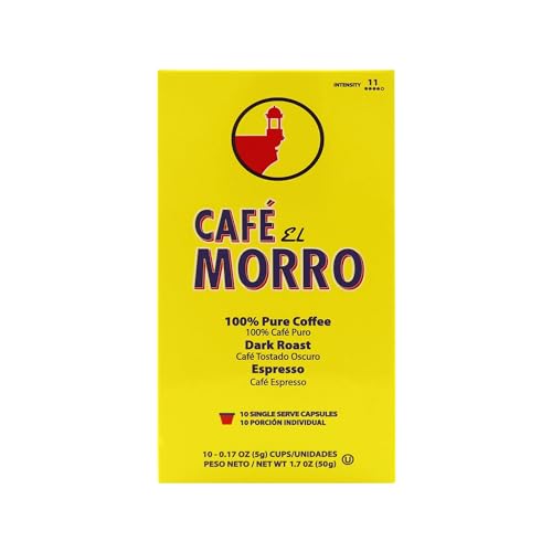 Café El Morro Espresso Capsules, Espresso Pods, Compatible With Nespresso
