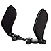 Spurtar Reposacabezas Coche Sujeta Cabezas Coche para Niños Transpirable Ajustable Cojín Almohada de Cuello del Coche Dormir en el Automóvil Viaje(Negro)