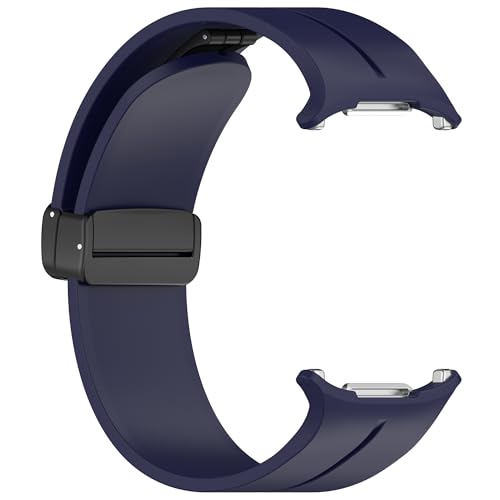 Image of YODI Magnet buckle watch strap band Compatible with Samsung Galaxy Watch 7 Ultra Band 47mm Smartwatch, Silicone Sport Strap Fit for Samsung Galaxy Watch Ultra Band (BLUE)