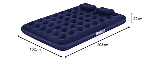Bestway Doppelluftbett mit externer Handpumpe 203 x 152 x 22 cm