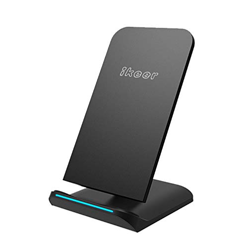 Wireless Charger, ikeer Fast Wireless Charging Stand,15W Compatible with iPhone 13/13Pro/13ProMax/13Mini/12/12mini/12ProMax/11/XS/XR/X/8plus,Samsung Galaxy S20/Note 20Ultra and Other Qi Phone
