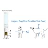 Power Pet Automatic Sliding Glass Patio Pet Door by High Tech Pet - Pet Operated Dog Door, Heavy-Duty Aluminum Frame (75 - 80 1/4), Secure, Air Tight, for Cats and Dogs up to 30 lbs. Easy Install
