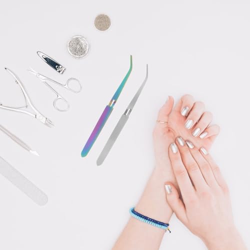 Set de 2 pinzas para moldear uñas en acero inoxidable miniatura 5