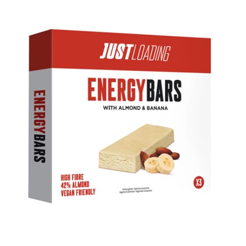 Barritas energéticas con almendra y plátano 3 unidades x 25 g BIS023 paquete de 6