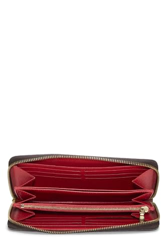 Pre-Loved Monogram Canvas Zippy Continental, Red4
