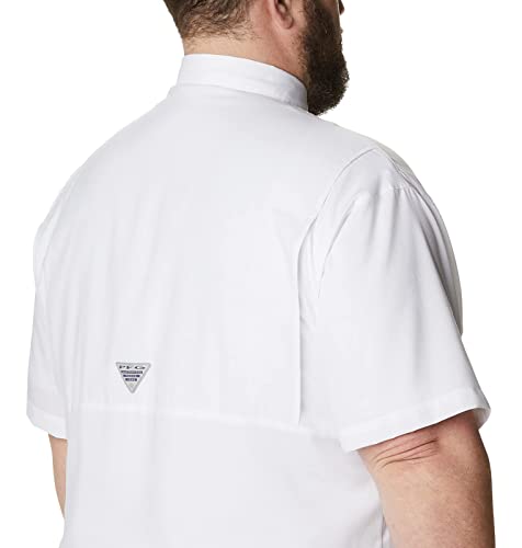 Columbia Camisa masculina Tamiami II de manga curta, branca, GG