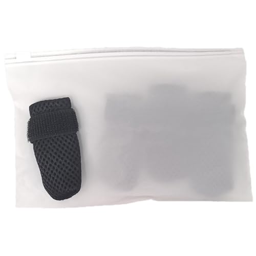 YOGOTEU feet Protectors,4PCS Dog Foot Foot Cover Indoor Injuryproof Pet Antislip Dog Shoes Cats Foot Protectors Foot Muffs Grooming Supplies, Medium, Black