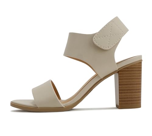 Image of Soda Wait-A ~ Women Open Round Toe Chunky Heel Ankle Strap High Heel Dress Sandals