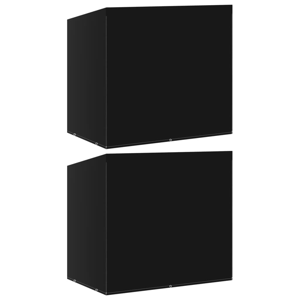vidaXL 2X Housses de Balancelle Bâches de Protection de Meubles de Patio Housses de Mobilier d'Extérieur Terrasse 6 Œillets 185x117x170 cm