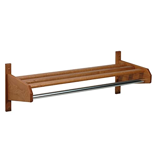 Wooden Mallet 38-Inch Coat And Hat Rack, Medium Oak #TOP27