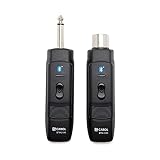 Knox Gear Microphone Bluetooth Wireless Module Adapter, Transmitter and Receiver System for Dynamic Microphones, XLR and 1/4 Type Connectors for PA and Condenser Microphones, Professional Studio Audio