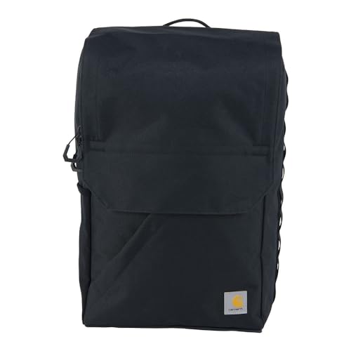 Carhartt 21L Top-Load Backpack, Durable Water Resistant Coated Canvas Base W/ 17" Laptop Sleeve, Black4