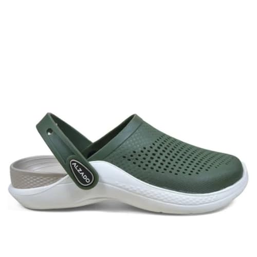 Image of Alzado Men's Classic Casual Sports Clogs /Sandals with Adjustable Back Strap for Adult | Comfortable & LightWeight| Stylish & Anti-Skid| Waterproof & Everyday Use Mules for Gents & Boys..