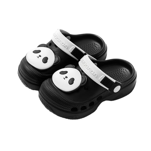 Generisch Zapatillas de baño para niños de 1 a 3 años, transpirables, suaves, cómodas, ligeras, para piscina, playa, interior y exterior, Negro , 35 EU