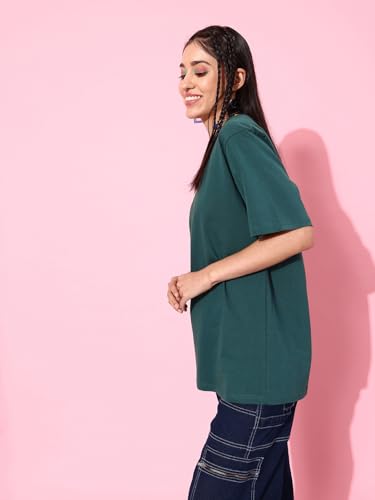 Image of Dillinger Blue Graphic Oversized T-Shirt