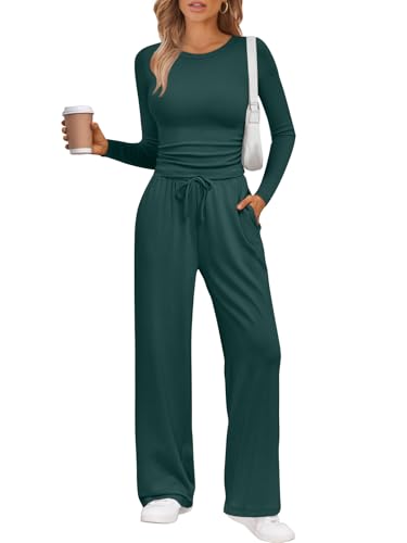 LILLUSORY 2 Piece Matching Lounge Sets for Women Fall Outfits