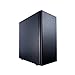 Fractal Design Define C TG - Compact Mid Tower Custodia computer - Ottimizzato per flusso d'aria elevato e elaborazione silenziosa - Interno modulare - Flusso d'aria - Layout aperto - Nero