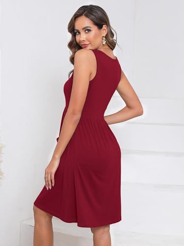 Image of Heymoments Women Sleeveless Summer Beach Dresses with Pockets