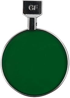 1PC Metal Ring Insertion Test refractive Lens Auxiliary Lens, 36.5mm Large Aperture Black Lens pinhole Lens, Microscope Lens (Color : OTL02-Green Filter)