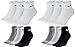 Produktbild Nike 12 Paar Socken One Quater Socks Herren Damen Kurze Socke Knöchelhoch, Farbcode + Farbe:A43 6 Paar weiss 6 Paar bunt, Größe:34-38