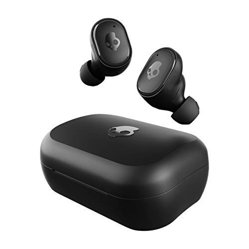 Skullcandy Grind in-Ear Wireless Earbuds, 40 Hr Battery, Skull-iQ, Alexa Enabled, Microphone, Works with iPhone Android and Bluetooth Devices – True Black