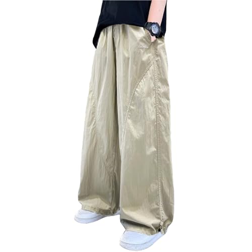 Boys Casual Pants Lightweight Stretch Waist Comfortable Everyday Trousers for Sports School Outdoor Activities
