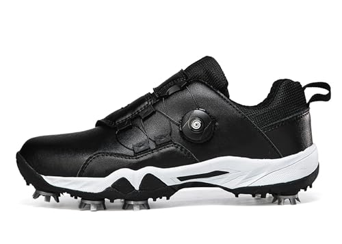 Preisvergleich Produktbild Ybberik Golfschuhe für Herren, wasserdichte und atmungsaktive Golfschuhe mit Spikes