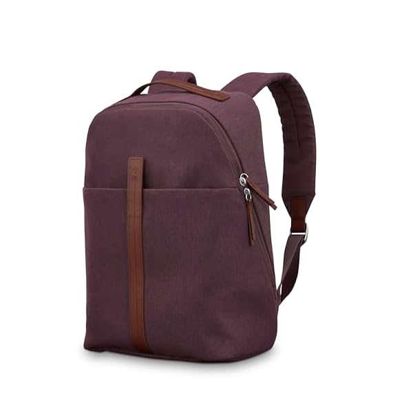 Samsonite Virtuosa Carry-On Travel Backpack with Padded Laptop Sleeve, Merlot