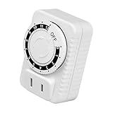 タイマー コンセント 電気コンセントタイマー 8x4x3cm 自動タイマーアウトレット 12 時間プラグインカウントダウンタイマー 電話充電器用自動タイマーソケット 自動停止機能付き電気タイマー 時間ミニライトタイマー、電源ソケット、水槽、ファン、LEDライト用