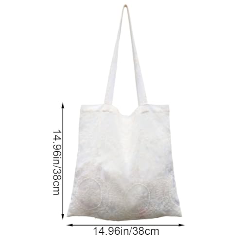 Bolsos tote para mujer con encaje, bolsos de hombro y de mano para verano, viaje, vacaciones y playa miniatura 7